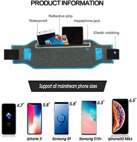 img 3 attached to 🏃 Waterproof DHQH Running Belt with Phone Holder - Bounce-Free Fitness Waist Pack for Men and Women