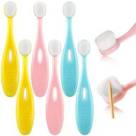 toothbrush children bristles protecting cleaning logo