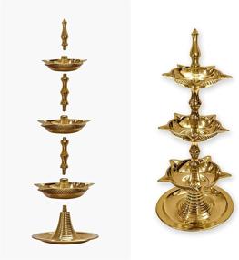 img 3 attached to Craftsman Deepawali Decoration Panchmahal Adjustable Home Decor for Oil Lamps & Accessories