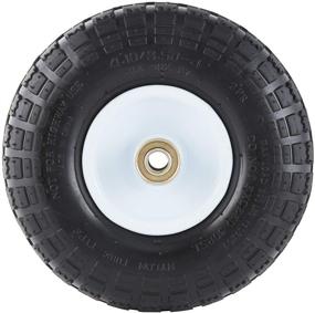 img 1 attached to FR1055 10-Inch Pneumatic Replacement Turf Tire for Hand Trucks and Lawn Carts by Farm & Ranch