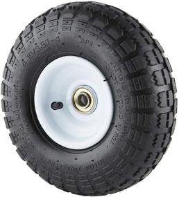 img 2 attached to FR1055 10-Inch Pneumatic Replacement Turf Tire for Hand Trucks and Lawn Carts by Farm & Ranch