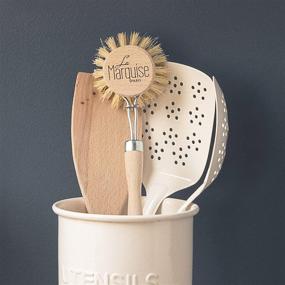 img 1 attached to 🌿 La Marquise - Eco-Friendly Wooden Dish Brush Replacement Heads Kit - Includes 4 Sustainable Zero Waste Heads - Ideal for Effective and Green Washing Up