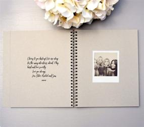 img 3 attached to Charming Rustic Wedding Guest Book: Kraft Wreath Softcover - 130 Pages of Beautiful Memories