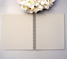 img 2 attached to Charming Rustic Wedding Guest Book: Kraft Wreath Softcover - 130 Pages of Beautiful Memories