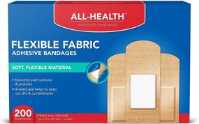 img 4 attached to 💊 Shop All Health Flexible Fabric Adhesive Bandages - 1x3 Inches, 200 Count