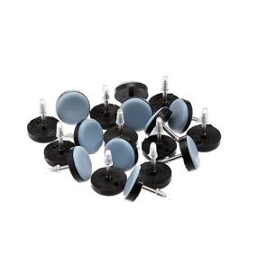 img 3 attached to 🛋️ Enhanced Amazon Basics 40-Piece Nail-on Furniture Sliders for Optimal Slide and Protection
