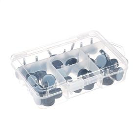 img 1 attached to 🛋️ Enhanced Amazon Basics 40-Piece Nail-on Furniture Sliders for Optimal Slide and Protection