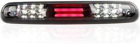 img 4 attached to High Mount Waterproof 3D Dual Row LED Bar Third Light Brake Light For 07-13 Chevy Silverado/GMC Sierra (Smoke Lens)