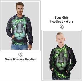 img 3 attached to UNICOMIDEA Geometry Sweatshirts Pullover Sportswear Boys' Clothing : Fashion Hoodies & Sweatshirts