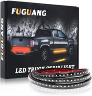 fuguang [2pc-48inch] ip68 led board running light truck side marker strip lights white &amp; amber turn signal combo kit (ip68) with improved seo logo