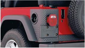 img 1 attached to Bushwacker 14004 Jeep Trail Armor: Задний угол пары для плоского стиля и заводских обводов, черный - идеальная защита для вашего джипа