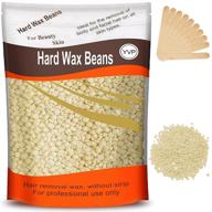 wax beads for brazilian waxing - yovanpur hard wax beans for smooth & effortless hair removal, at-home pearl wax beads 300g (10 oz)/bag with 10pcs wax spatulas logo