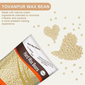 img 3 attached to Wax Beads for Brazilian Waxing - Yovanpur Hard Wax Beans for Smooth & Effortless Hair Removal, At-Home Pearl Wax Beads 300g (10 Oz)/bag with 10pcs Wax Spatulas