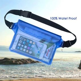 img 3 attached to 🏄 YUMQUA Waterproof Pouch with Waist Strap - Keep Your Valuables Safe and Dry During Water Activities!
