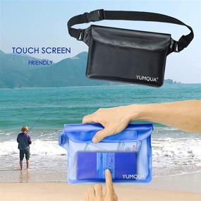 img 2 attached to 🏄 YUMQUA Waterproof Pouch with Waist Strap - Keep Your Valuables Safe and Dry During Water Activities!