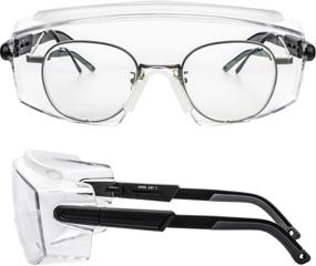 img 4 attached to 👓 Clear Eyeglasses Protective Adjustable Resistant Protection - 1 Pair, Superior Safety