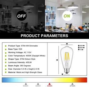 img 3 attached to 💡 Aomryom Dimmable Daylight Equivalent Filament: Unleashing Enhanced Illumination Efficiency