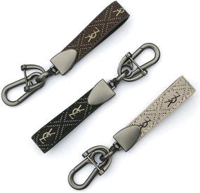 img 2 attached to Genuine Leather Keychain Keyring Accessories Men's Accessories in Keyrings & Keychains