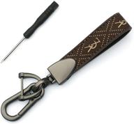 genuine leather keychain keyring accessories men's accessories in keyrings & keychains logo