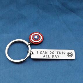 img 1 attached to Captain America Keychain Avengers American