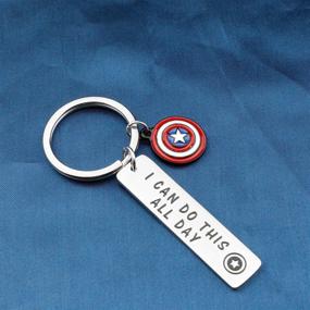 img 2 attached to Captain America Keychain Avengers American