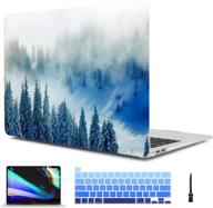 🌳 forest macbook pro 16-inch case 2019: plastic hard shell, screen protector & keyboard cover included - a2141 model with touch bar and touch id, mac pro 16-inch forest cover logo