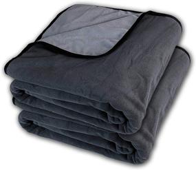 img 4 attached to 🔒 WESBRAD 100% Leak Proof Waterproof Blanket: Durable, EZ-Wash, Cozy Soft for Adults, Pets, Dogs, Cats (Slate Grey/Cool Grey)