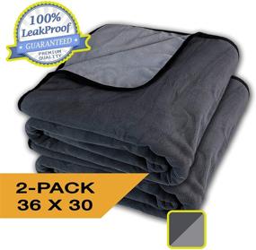 img 3 attached to 🔒 WESBRAD 100% Leak Proof Waterproof Blanket: Durable, EZ-Wash, Cozy Soft for Adults, Pets, Dogs, Cats (Slate Grey/Cool Grey)