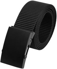 img 4 attached to Moonsix Military Webbing Buckle Ginger Men's Accessories