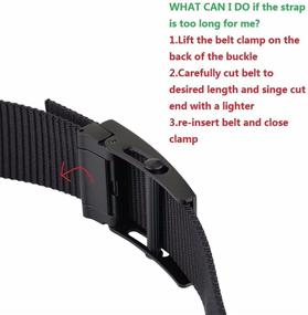 img 3 attached to Moonsix Military Webbing Buckle Ginger Men's Accessories