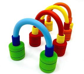 img 3 attached to FOREVIVE Children's Croquet Set: Elastic Sponge Double Croquet for Indoor & Outdoor Training, Rubber Foam Toy - Perfect for Lawn, Backyard, Park, and More!