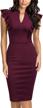 knitee womens standing bodycon cocktail women's clothing in dresses logo