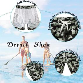 img 1 attached to Cozople Teen Boys Swim Trunks: Quick Dry UPF 50+ Swimwear for Big Boys Beach Fun!