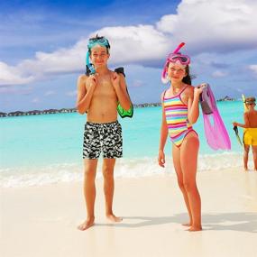 img 2 attached to Cozople Teen Boys Swim Trunks: Quick Dry UPF 50+ Swimwear for Big Boys Beach Fun!