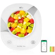 🐻 bear smart food scale: bluetooth digital kitchen scale for baking, cooking, food tracking, and weight loss - with smartphone app (white) logo