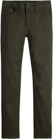 img 4 attached to 👖 Levi's Brushed Pants Olive Night: Trendy Boys' Clothing with Style and Comfort