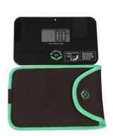 🧳 newlineny sbb0638sm-bk step-on super mini travel bathroom scale with sleeve (black) + ny-sms-s001-bg logo