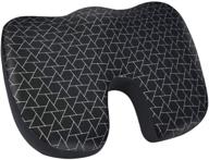 🪑 memory foam seat cushion - triangle shape with u-shape design by amazon basics logo