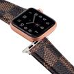 eurcross compatible leather replacement iwatch logo