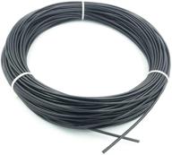 🔗 cheaboom 304 stainless steel black wire rope cable for railing, decking & diy balustrade - vinyl coated, 7x7 strand core, 1/8 inch, 165 feet logo