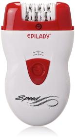 img 4 attached to 🔌 Speed Corded Epilator by Epilady - Effective Hair Removal Device for Women and Men, Suitable for Arms, Legs, Underarms, Bikini Area, and Face, Dual Speeds, White/Red