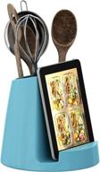 ceramic utensil holder tablet stand logo