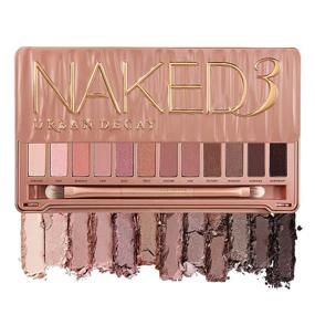 img 4 attached to 🌹 Urban Decay Naked3 Eyeshadow Palette: Enhance Everyday Looks with 12 Versatile Rosy Neutral Shades—Ultra-Blendable, Rich Colors & Velvety Texture–Set Includes Mirror & Double-Ended Makeup Brush