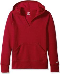 img 1 attached to 🏉 Soffe Big Girls' Deep V Hoodie for Rugby Enthusiasts