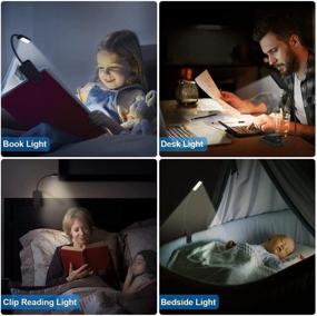 img 2 attached to Rechargeable Book Reading Light for Bed - 6 LED Eye-Care, Long-Lasting, Perfect for Reading, Study Work & Travel