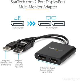 img 3 attached to StarTech.com Dual DisplayPort 1.2 MST Hub - 2-Port Многомониторный адаптер для расширенного режима рабочего стола - Поддерживает два 4K 30 Гц или 1080p - Питание через USB - Совместим с компьютерами Windows - DP к 2x DP (MSTDP122DP)