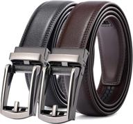 👔 chars ratchet leather dress: ultimate automatic belt for men - perfect accessory logo