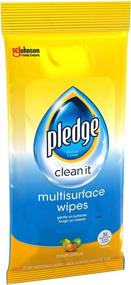 img 1 attached to 🍋 Pledge Multi-Surface Furniture Polish Wipes - Cleans and Protects Wood, Granite, and Leather - Fresh Citrus Scent - Pack of 6 (150 Total Wipes)