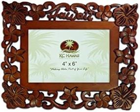 img 4 attached to Hawaii Wood Carved Picture Frame