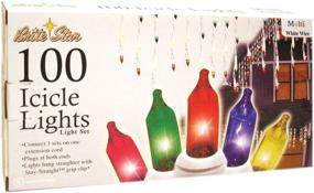 img 2 attached to 🌟 Brite Star Multicolor Stay-Straight Icicle Lights - Pack of 100